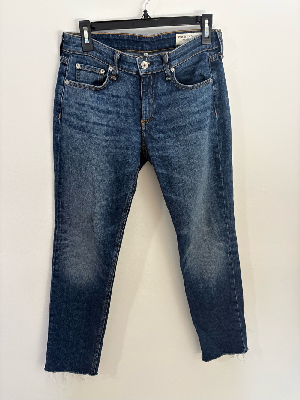 Rag & bone  Dre Low Rise Slim Boyfriend Jean in Mariposa medium wash